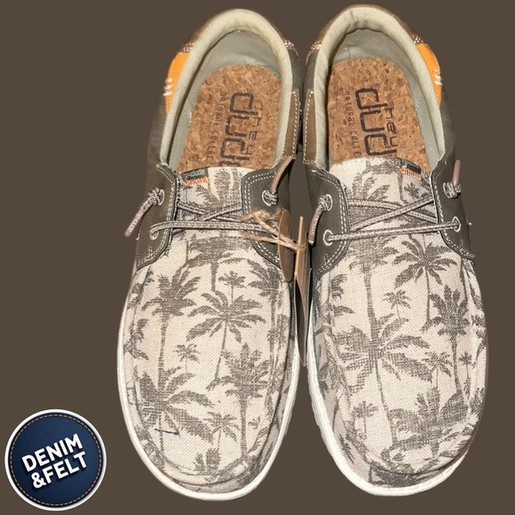 Hey Dude Mens WELSH NATURAL SAGE PALM CASUAL SLIP ON SHOE | NEW/NWT!!🌴 - Picture 5 of 11
